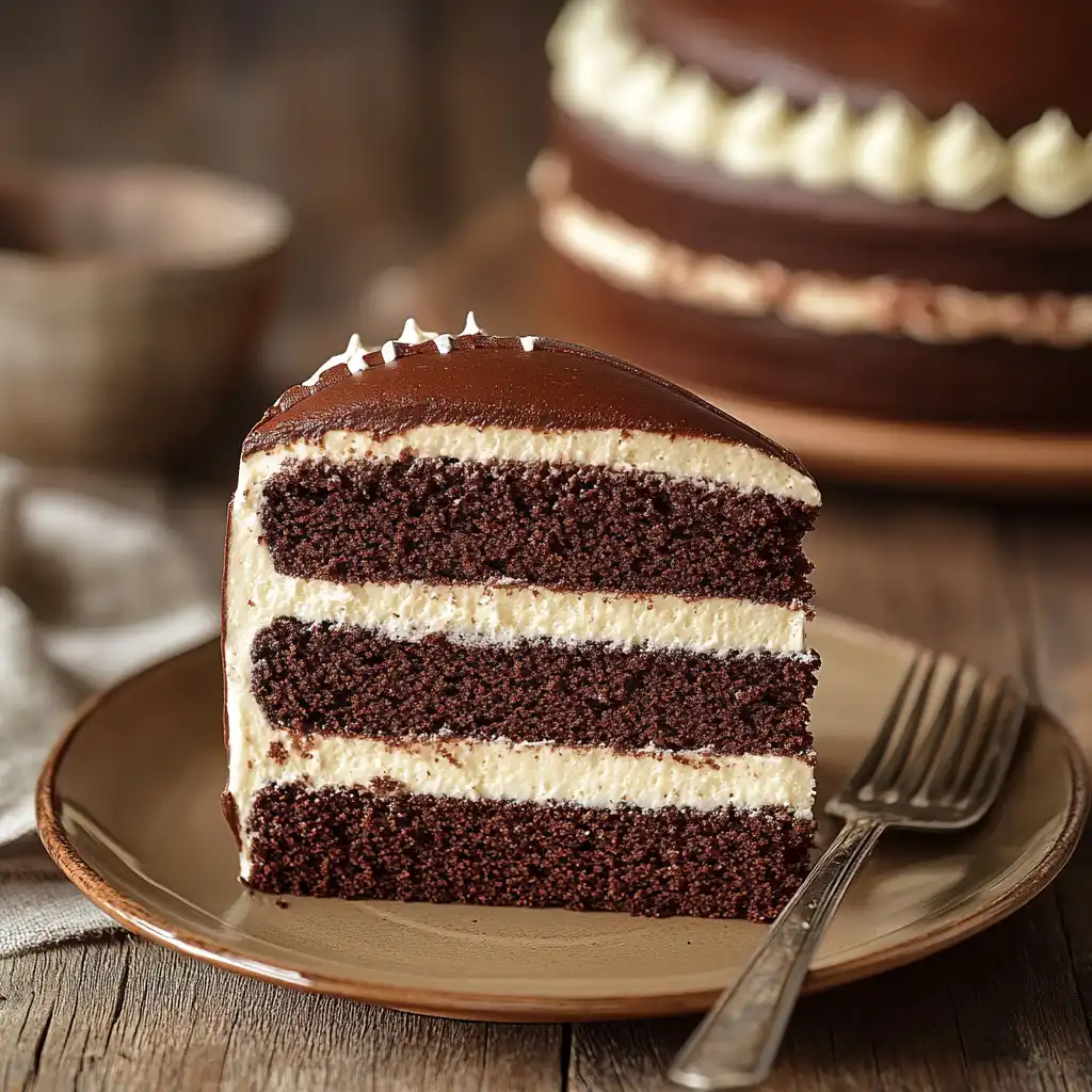 A sliced football cake showing layers of chocolate and frosting.